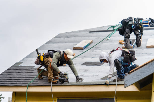 Professional Roofing technician working in Burlington, NC